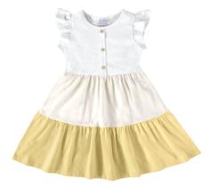 Vestido infantil manga evasê em algodão malwee kids branco 8 Vestido infantil manga evasê em algodão malwee kids branco 8