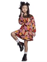 Vestido Infantil Manga Longa Caju - Nanai