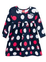 Vestido Infantil, Manga Longa Gatinha - l Kyly
