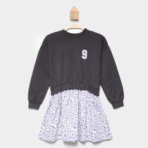 Vestido Infantil Manga Longa Hering Lovely Menina Vestido Infantil Manga Longa Hering Lovely Menina