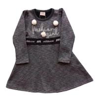 Vestido Infantil Manga Longa Milli & Nina
