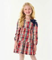 Vestido Infantil Manga Longa Trick Nick Vermelho Vestido Infantil Manga Longa Trick Nick Vermelho
