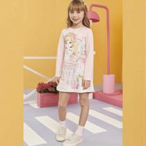 Vestido Infantil Mangas Longas Termoskin Cat And Girl - Infanti Vestido Infantil Mangas Longas Termoskin Cat And Girl - Infanti