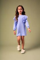 Vestido infantil Meia Malha - Púrpura - Bugbee