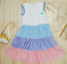 Vestido Infantil Menina 3 Marias Com Babados Modinha Bebe