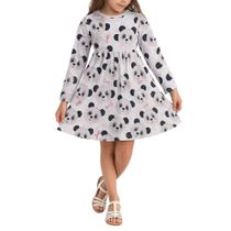 Vestido Infantil Menina Alakazoo Soft ML Panda Branco 6530