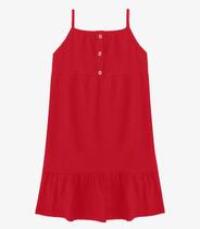 Vestido Infantil Menina Anarruga Trick Nick Vermelho Vestido Infantil Menina Anarruga Trick Nick Vermelho