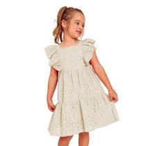 Vestido Infantil Menina Ano Novo Branc Lesie Luxo Trick Nick