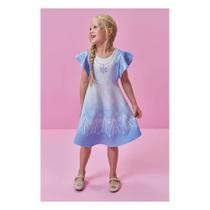Vestido Infantil Menina Azul Kukiê