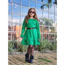 Vestido infantil menina blogueirina inverno larissa do 02 ao 10