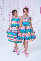 Vestido Infantil Menina Bobbie Goods Azul Xadrez