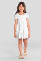 Vestido infantil menina bordado Mundi