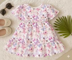 Vestido Infantil Menina com Cinto de Pérola Festa de Luxo Moda Princesa Rodado Vestido Infantil Menina com Cinto de Pérola Festa de Luxo Moda Princesa Rodado
