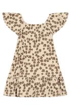 Vestido infantil menina com flores Brandili Vestido infantil menina com flores Brandili