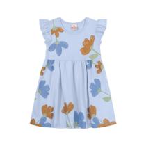 Vestido Infantil Menina Com Flores E Glitter Brandili
