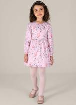 Vestido infantil menina com flores Mundi