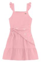 Vestido infantil menina com lenço Brandili