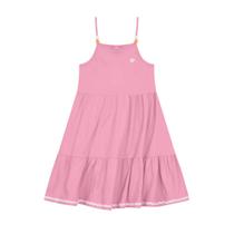 Vestido infantil menina com miçangas Brandili