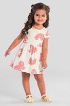 Vestido infantil menina de borboletinha Brandili Vestido infantil menina de borboletinha Brandili