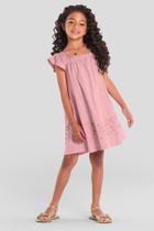 Vestido infantil menina de corações Mundi
