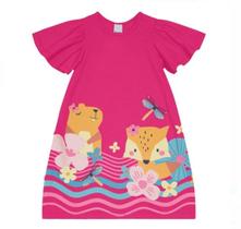 Vestido Infantil Menina Em Algodão Malwee Kids Rosa 1 Vestido Infantil Menina Em Algodão Malwee Kids Rosa 1