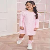 Vestido Infantil Menina em Fly Tech e Tule