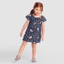 Vestido infantil menina em malha Brandili