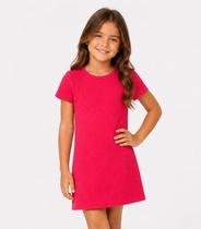 Vestido Infantil Menina Em Malha Puvil Select Rosa