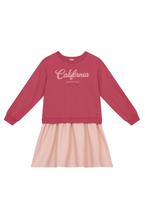 Vestido infantil menina em moletinho Brandili Vestido infantil menina em moletinho Brandili