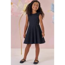 Vestido Infantil Menina em Soft Line Preto Kukiê