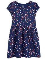 Vestido Infantil Menina Estampa Coração Carters
