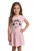Vestido Infantil Menina Estampa Fone com Babado GKS
