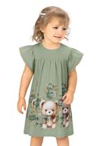 Vestido Infantil Menina Estampado Milon