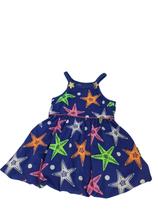 Vestido Infantil Menina Estrela Do Mar Azul - Kyly