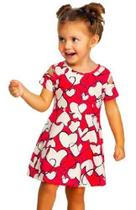 Vestido Infantil Menina Festa Aniversário Casamento Coração