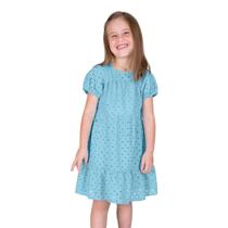 Vestido Infantil Menina Festa Babado Eyelet Trick Nick