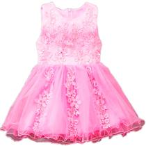 Vestido Infantil Menina Festa Casamento Tule bordado Vestido Infantil Menina Festa Casamento Tule bordado