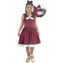 Vestido Infantil Menina Festa Chique Varias Cores + Laço