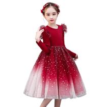 Vestido Infantil Menina Festa Estrela Galáxia Glamour Luxo