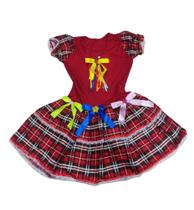 Vestido Infantil Menina Festa Junina Caipira São João