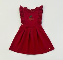 Vestido Infantil Menina Grow Up Vermelho Babado Bordado Cereja Passeio Festa Dia a Dia Vestido Infantil Menina Grow Up Vermelho Babado Bordado Cereja Passeio Festa Dia a Dia