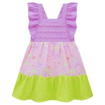 Vestido Infantil Menina Infanti em Viscose Borboletas Vestido Infantil Menina Infanti em Viscose Borboletas