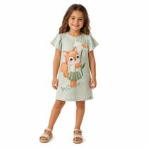 Vestido Infantil Menina Infanti Verde - 93385 Vestido Infantil Menina Infanti Verde - 93385