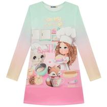 Vestido Infantil Menina Inverno Manga Longa Kukiê 70723