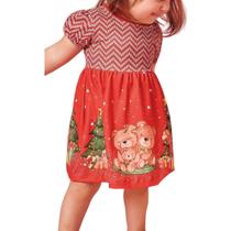 Vestido Infantil Menina Kukiê Vermelho - 65910