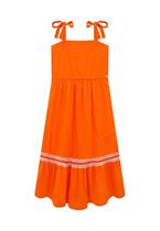 Vestido Infantil Menina Laranja