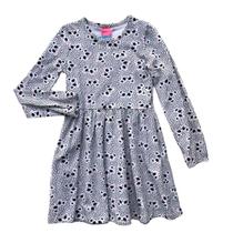 Vestido infantil menina manga longa estampado premium