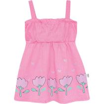 Vestido Infantil Menina Meia Malha Malwee Kids Ref. 132133 Cor:RosaTamanho:2