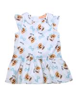 Vestido Infantil Menina Mily Cachorrinhos Vestido Infantil Menina Mily Cachorrinhos