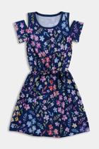 Vestido Infantil Menina Ombro de Fora Floral - Destak Vestido Infantil Menina Ombro de Fora Floral - Destak